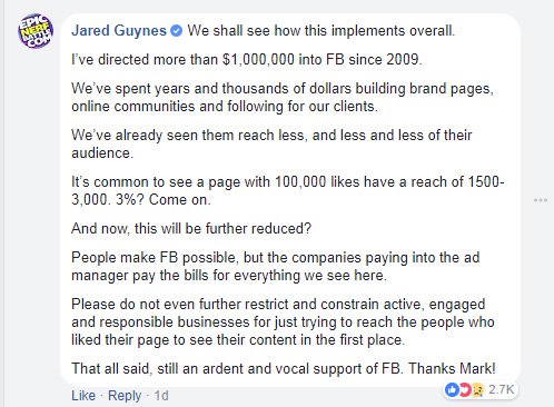 Facebook Update change